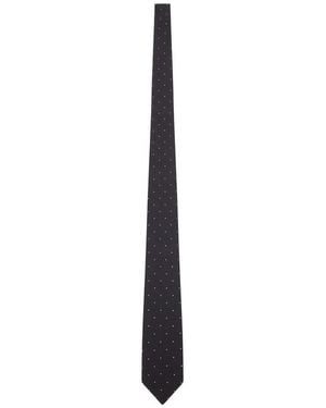 Tom Ford Polka Dot Silk Tie - White