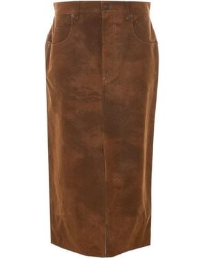Isabel Marant Bisane Skirt - Brown