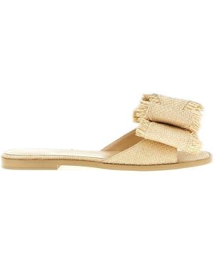 Mach & Mach 'Le Cadeau' Sandals - Natural