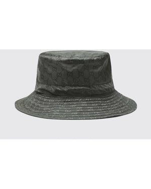 Gucci Reversible Gg Logo Bucket Hat - Green