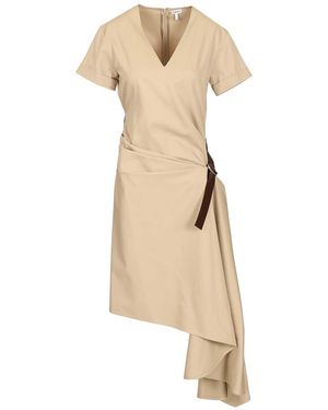 Loewe Belted Dress - Natural