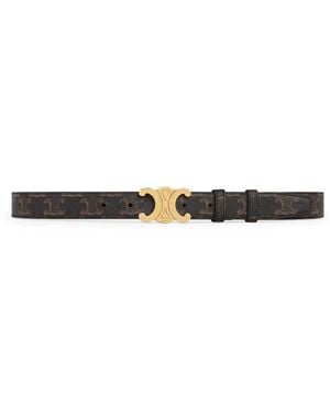 Celine Medium Triomphe Belt - White
