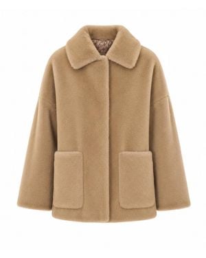 Herno Faux Fur Bomber - Natural