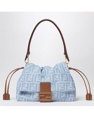 Fendi Medium Baguette Mums†Bag - Blue