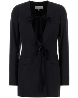 Maison Margiela Slate Wool Blazer - Black