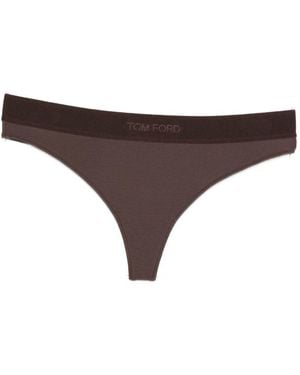 Tom Ford Signature Modal Thong - Brown