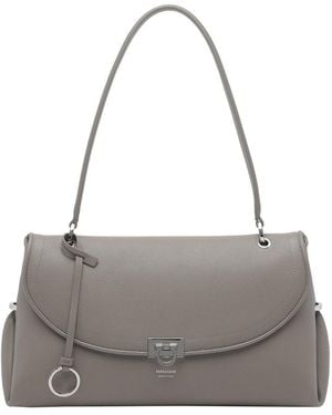 Ferragamo Medium Sofia 2026 Shoulder Bag - Gray