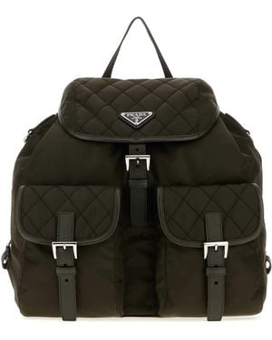 Prada Geren Re-Nylon Backpack - Black
