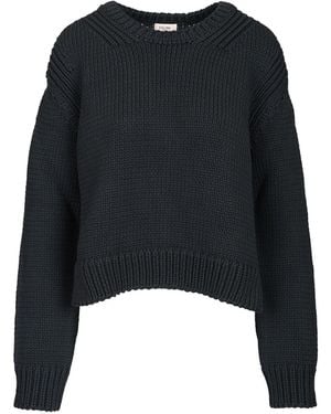 Celine Crew Neck Sweater - Black