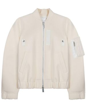 Sacai Jacket With Pockets - Natural