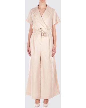 Weekend by Maxmara Viscose And Linen Jumpsuit - Natural