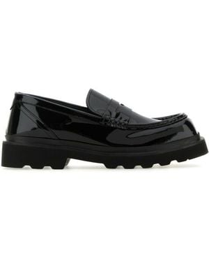 Dolce & Gabbana Patent Leather Loafers - Black