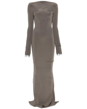 Rick Owens Gown Maxi Dress - Gray
