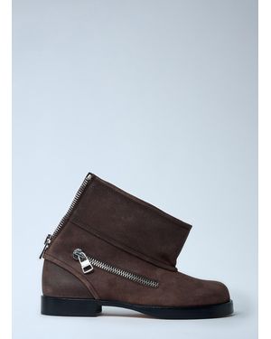 JW Anderson Jw Anderson Suede Biker Boots - Multicolor