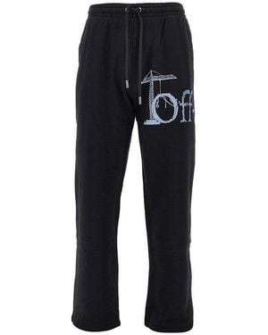 Off-White c/o Virgil Abloh 'Spices Arrow' Cotton Sweatpants - Black