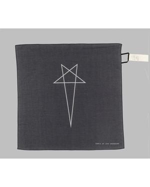 Rick Owens Cotton Foulard Scarf - Gray