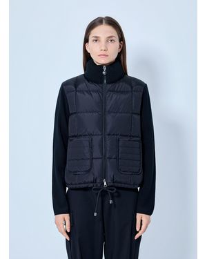 Moncler Padded Zip Vest - Blue