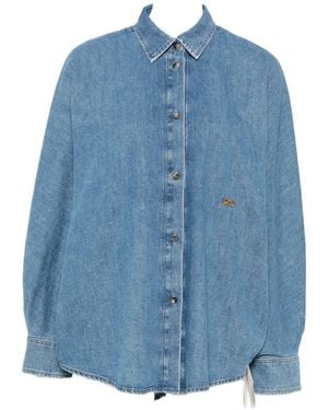 Loewe Anagram Denim Shirt - Blue