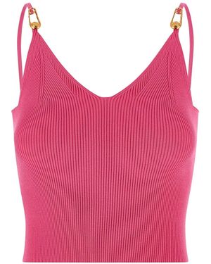 Versace 'Safety Pin' Top - Pink
