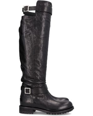 Jimmy Choo Biker Knee Boot - Black
