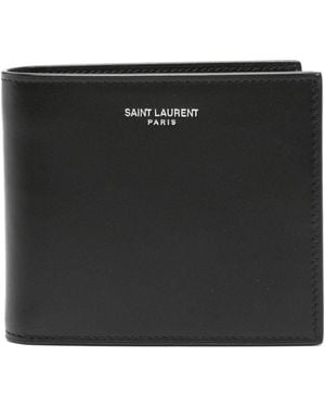 Saint Laurent Single Compartment Wallet - Black