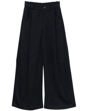 Brunello Cucinelli Cotton And Silk Blend Pants - Blue