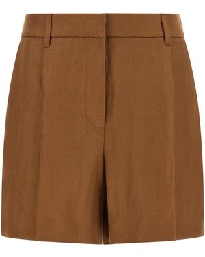 Brunello Cucinelli 'Monile' Tailored Bermuda Shorts - Brown