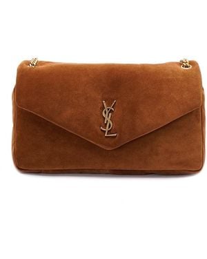Saint Laurent 'Calypso' Large Handbag - Brown