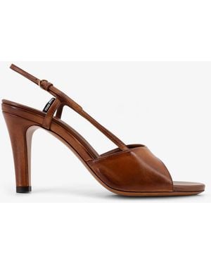 Miu Miu Vintage Leather Sandals - Brown