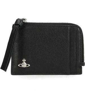 Vivienne Westwood Zip Card Holder - Black