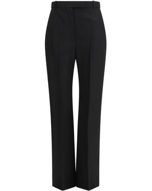McQueen Tailored Cotton Pants - Black