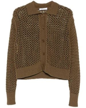 Max Mara Open-Knit Cardigan - Brown