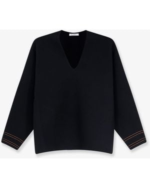 Max Mara Mxmundici Wool Blend Sweater - Black