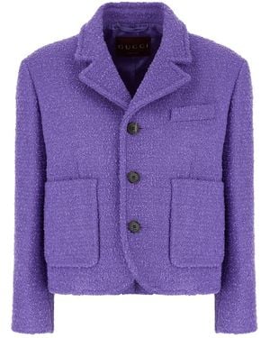 Gucci Clothing Blazers & Gilets - Purple