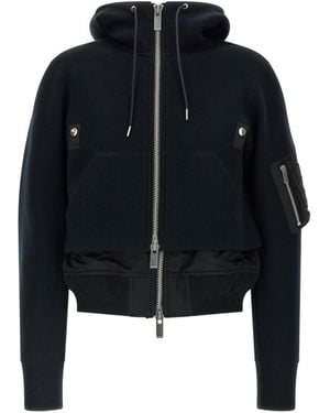 Sacai Sweatshirts - Black
