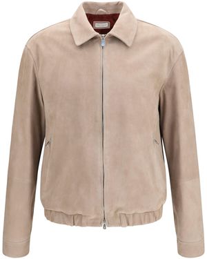Brunello Cucinelli Elasticated Hem Jacket - Natural