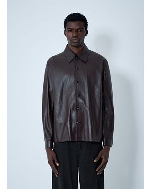 Our Legacy Leather Shirt - Blue