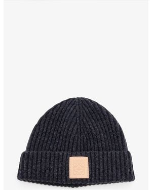 Loewe Beanie Cashmere Hat - Blue