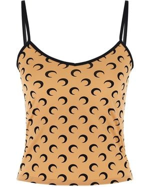 Marine Serre Sleeveless Tops - Brown