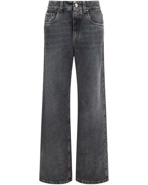 Brunello Cucinelli Straight Jeans - Gray
