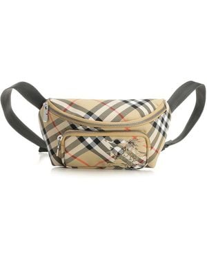 Burberry Small Check Pouch - Metallic