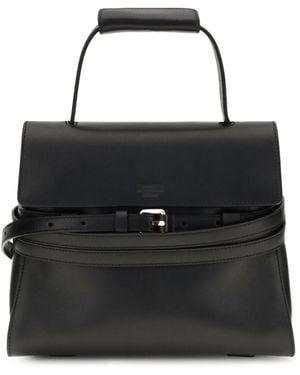 Moschino Buckle Shoulder Bag - Black