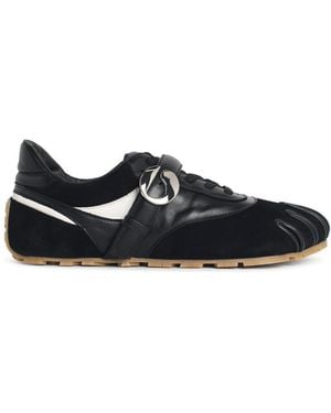 Coperni '5T' Leather Sneakers - Black