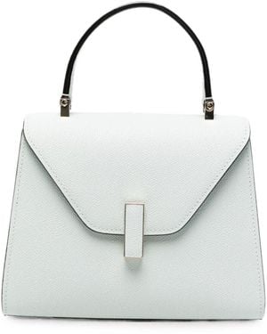 Valextra Iside Mini Leather Handbag - White