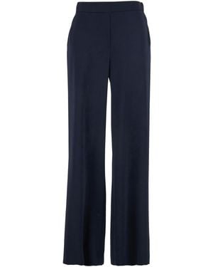 P.A.R.O.S.H. Pants With Elastic Waist And Wide Leg - Blue