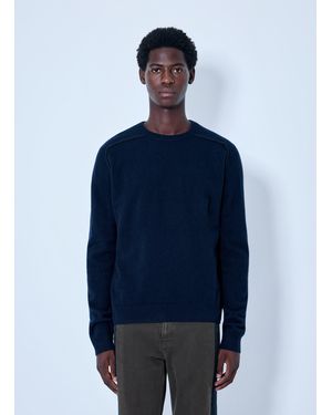 Maison Margiela Wool Crewneck Sweater - Blue