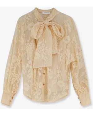 Zimmermann Valiant Lace Shirt - Natural