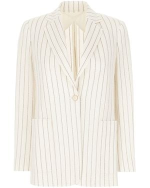 Max Mara Clothing Blazers & Gilets - White