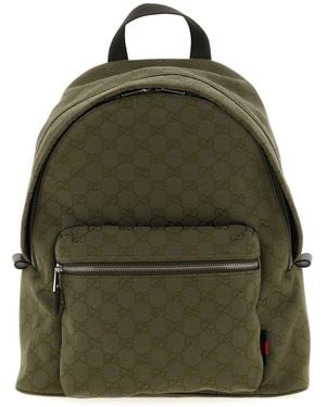 Gucci Medium Gg Backpack - Green