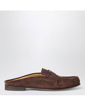 Fendi Scrunch Sabots - Brown